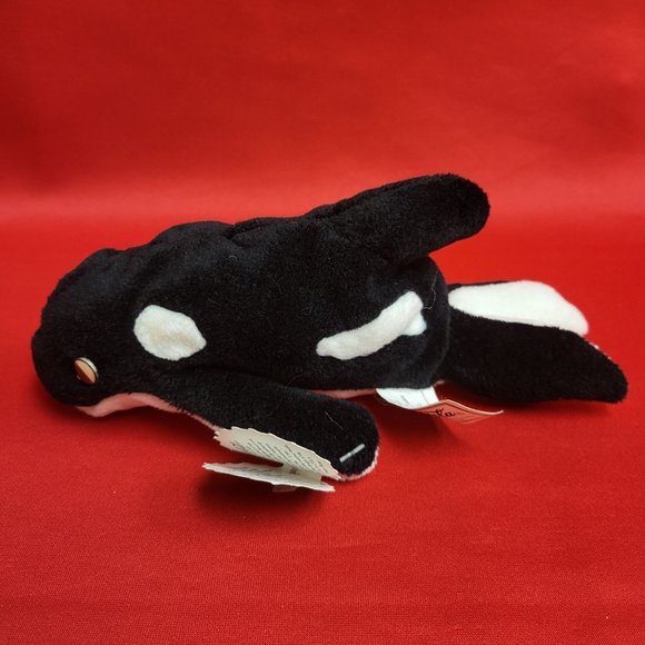 Coca Cola Whale With Coke Bottle Bean Bag Plush Stuff Toy 1997 - Picture 3 of 13